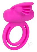 Silicone Rechargeable Dual Clit Flicker Vibrating Cockring...