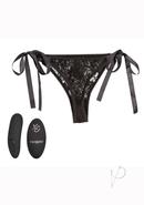 Calexotics Silicone Rechargeable Lace Thong Panty Vibrator...