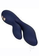 Chic Lilac Rechargeable Silicone Rabbit Vibrator - Blue