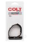 Colt Leather C/b Strap Adjustable 5 Snap Cock Ring - Black