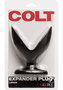 Colt Expander Plug Butt Plug - Large - Black