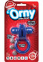 Orny Reusable Vibe Ring Latex Free Waterproof Cock Ring - Blue