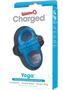 Charged Yoga Rechargeable Silicone Waterproof Cock Ring - Blue