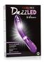 Dazzled Vibrance Led Lights Usb Rechargeable Vibrator Waterproof Metallic 5.5in - Purple
