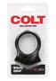 Colt Snug Grip Dual Support Cock Ring Scrotum Support - Black
