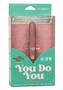 Naughty Bits You Do You Rechargeable Silicone Mini Massager - Green/pink