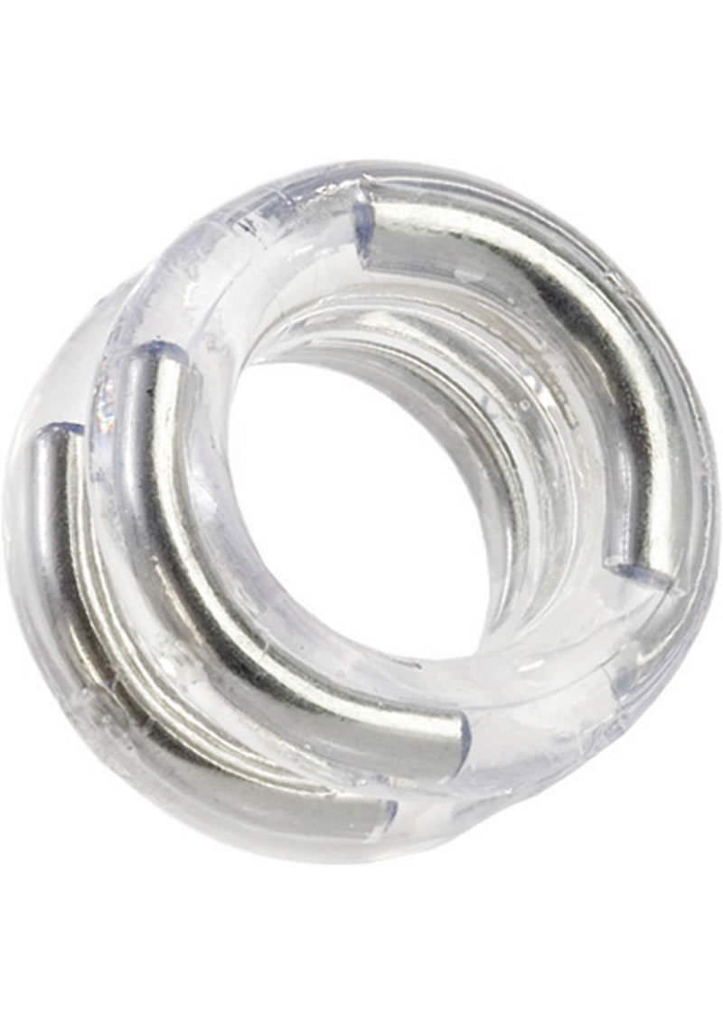 Support Plus Double Stack Cock Ring - Clear