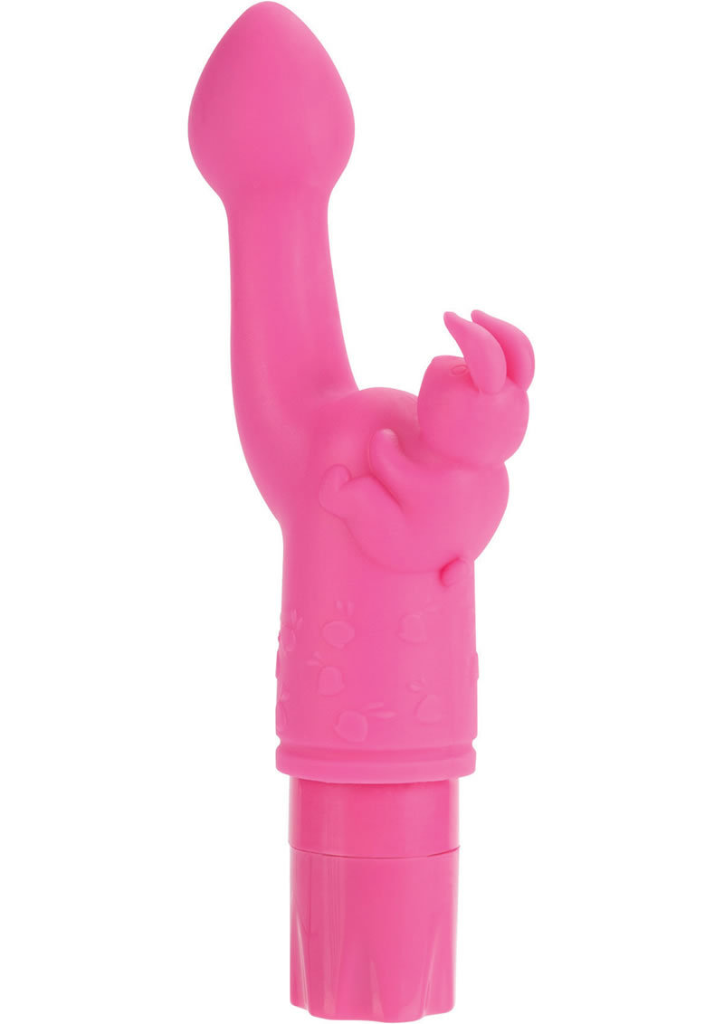 Bunny Kiss Silicone Vibrator - Pink
