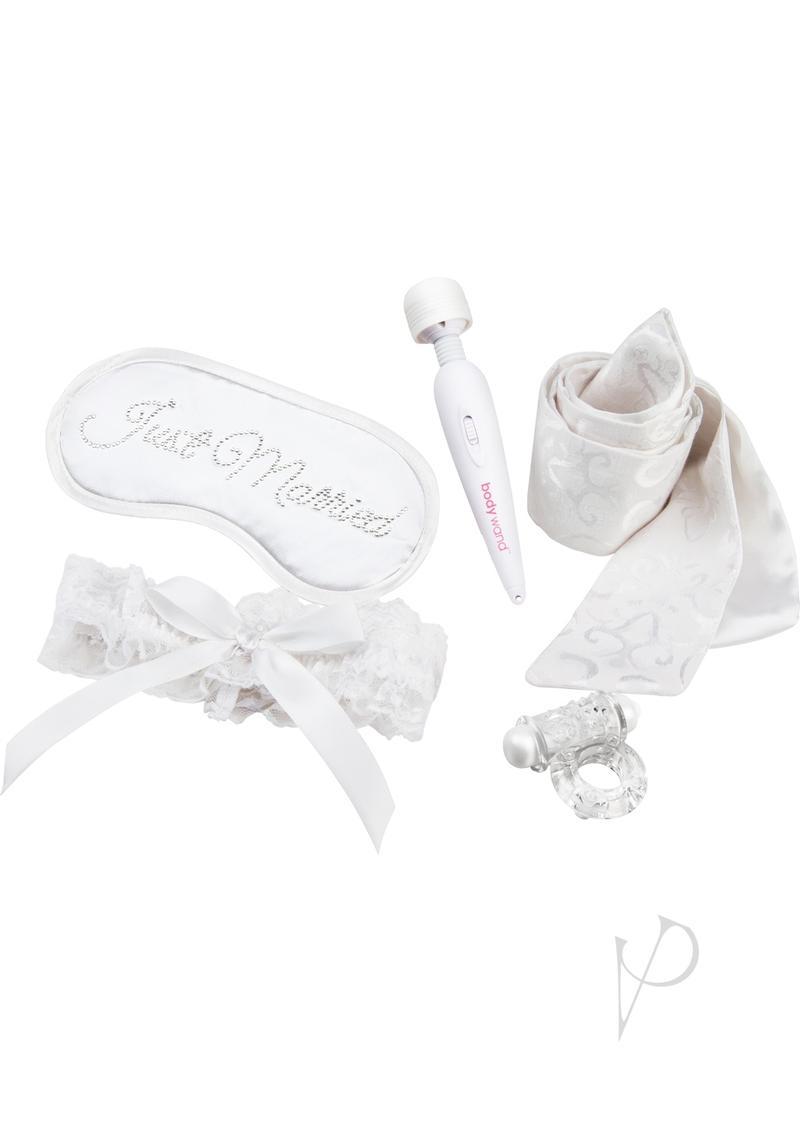 Bodywand Couples Collection Honeymoon Gift Set (5 Piece Set) - White