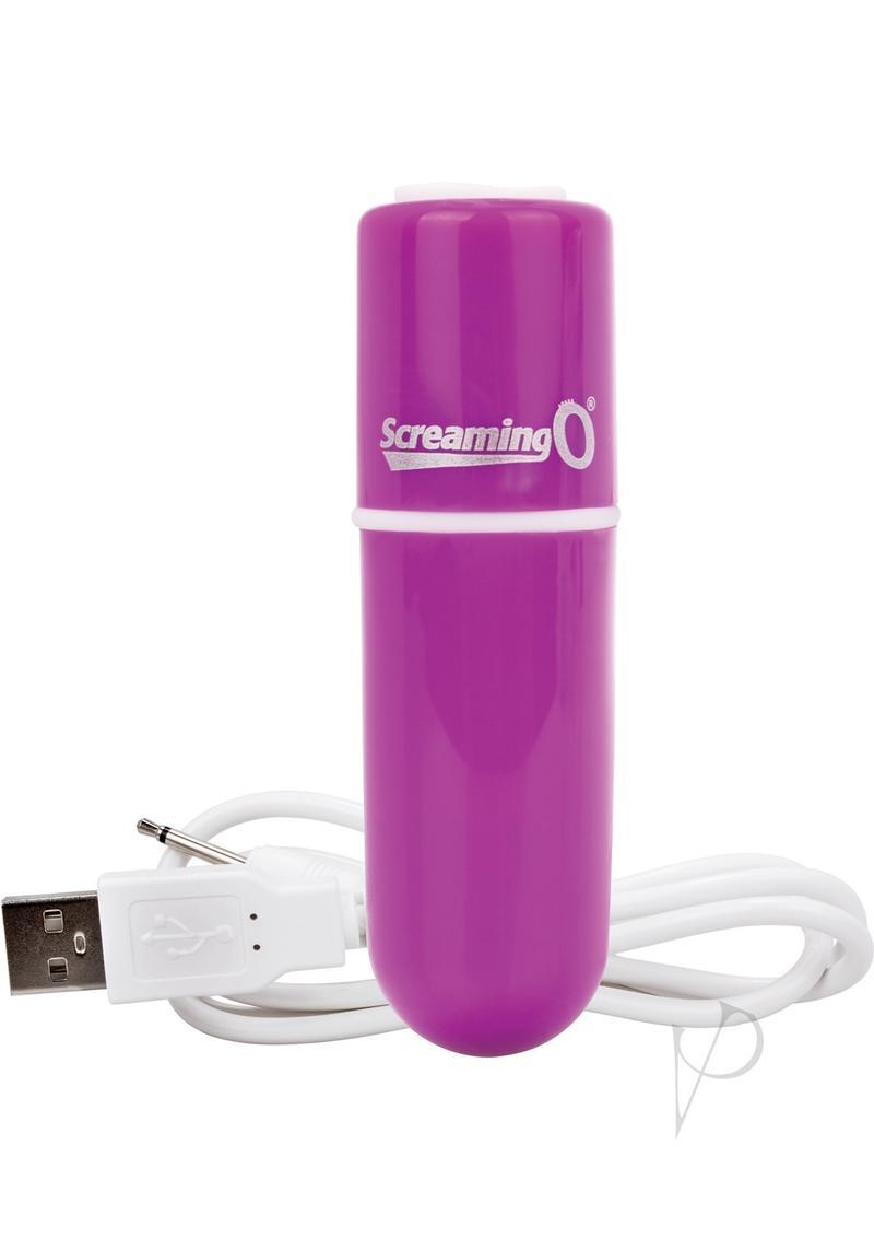 Charged Vooom Rechargeable Waterproof Bullet Vibrator - Purple