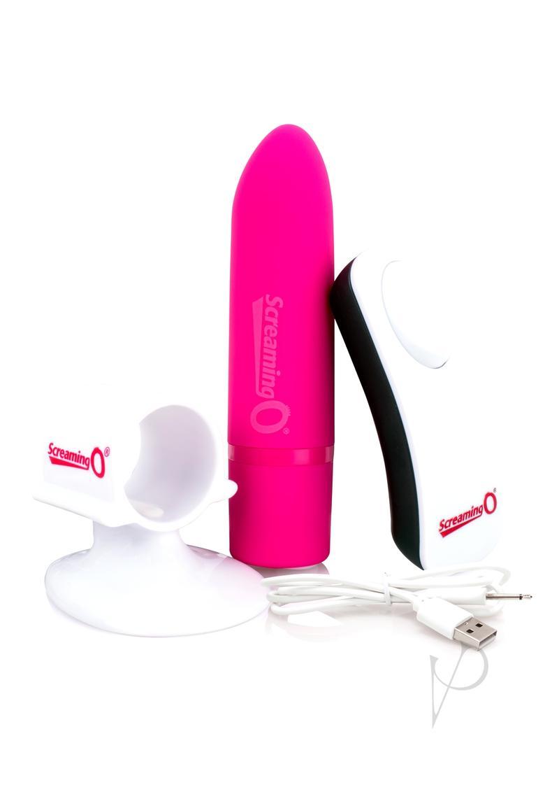 Charged Positive Wireless Remote Control Usb Rechargeable Vibe Waterproof - Strawberry