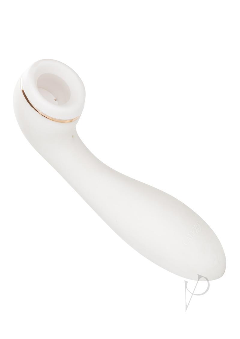 Empowered Smart Pleasure Idol Silicone Rechargeable Stimulator - White