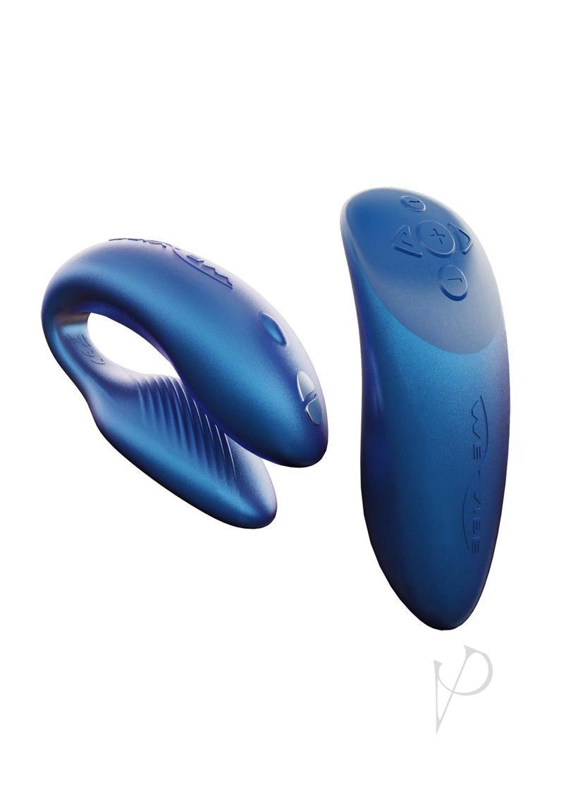 We-vibe Chorus Rechargeable Couples Vibrator With Squeeze Control - Cosmic Blue